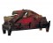 The DuraFlame electric log insert fits into an existing fireplace.  Looks real whether "flames" are turned off or on.  Operates with flames only, or flames with crackling sounds.