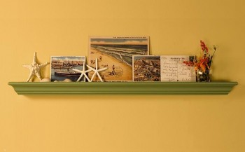 Simple yet attractive mantel shelf. Available only in a paintable wood, only in 72" length.