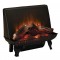 The Classic Flame 24" Electric Fireplace Insert fits into existing fireplaces.  Looks real whether "flames" are turned off or on. Heater and Remote Control Included.  LED technology.