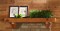 Our Rustic Cedar shelf includes corbel brackets (unattached) and is available in a rough sawn, or a smoothly sanded surface. Smooth finish shown here.