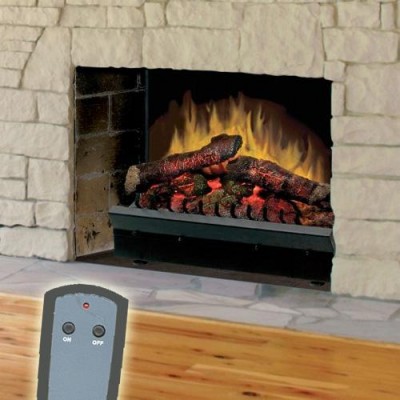 The Dimplex Deluxe Electric Fireplace Insert is the perfect upgrade for your existing wood-burning fireplace.  After removing the wood grate, insert the DFI2310 into your fireplace, plug it in and you're ready for some true fireplace ambiance, with or without heat!
