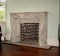 This marble mantel in Beige Perlato includes optional 7/8" Returns to accommodate 3/4" facing on the wall around the fireplace