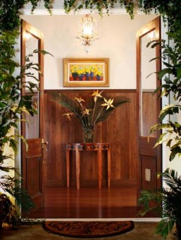 Solid hardwood wainscoting