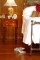 Detailed image of beaded paneling used above and below a chair rail