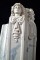 Caryatids with careful attention to detail serve as legs for this Italian design Marble Mantel