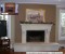 Optional Chiseled Stone Finish on mantel shelf
