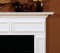 The Chalkville fireplace mantel adds extra character to any room with the decorative wooden frames.