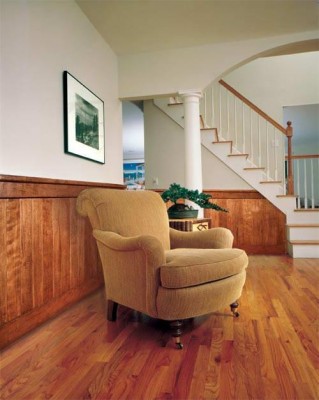 Classic Rustic maple distressed wainscoting.  Your choice of either 36" or 44" high by 8-running-feet