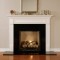 Black Granite facing shown with white mantel.l