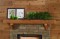 Rough sawn finish available on the Rustic Red Cedar mantel shelf.