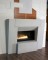 Standard 53 1/2" Tall Loft Stone Mantel with optional block hearth