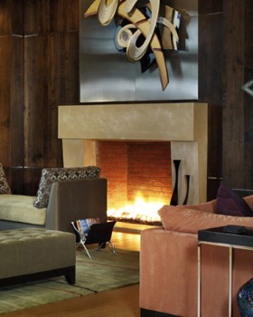 Contemporary Stone Mantels have modern appeal