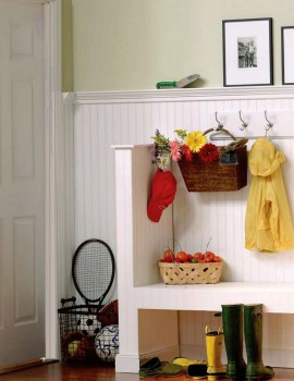Each kit includes  a quantity of twenty-nine Tongue and Groove Solid Wood.  Each plank is 90" x 3 1/8" x 5/16" Thick. Paint Grade Poplar shown here, painted white