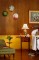 Williamsburg Cherry Beadboard Wall Panels - used above a chair rail