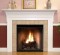 The crown molding under the top shelf sets the Nashville fireplace mantel apart from the other.
