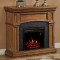 The Nantucket Electric Fireplace can look great along a flat wall, with its faux slate facing and premium Oak cabinet.