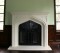 The Harvard Stone Mantel, pure Tudor styling (custom doors not included)