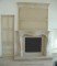 Limestone Mantel, with custom Overmantel still curing...