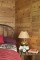 Detail of horizontal and vertical plank laminate pattern on each 4 x 8 sheet of rustic paneling