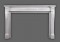 The elegant Auguste marble mantel has Louis XVI Styling