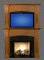 Frame a mirror, painting or flat panel television with an 'over-mantel' (a second mantel, at additional cost) sized in proportion with the lower mantel, and determined by what you want it to frame.