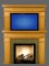 Contact us is you have interest in an overmantel, which is actually just a second mantel sized to fit on top of the lower mantel, and sized to frame your mirror, artwork or television.  The price would be that of two mantels.