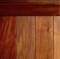 Walnut Planking with Tuscan Coffee Stain - Flat V-groove showing, with Large Chair Rail