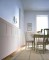 Classic Cottage combines two popular styles of wainscoting in a two-tiered system: Beadboard and Raised Panel