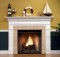 Fireplace Mantel painted white