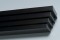 Tiered, modern lines mark this modern mantel shelf