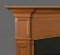 Recessed Panel details and an arch mark the exquisite Hanford Fireplace Mantel.