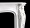Acanthus leafs, shells, and gentle curves mark this Marble Mantel. Italian Bianco marble for a clean look.