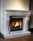 Traditional Stone Mantel, optional 5" raised hearth