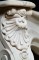 Fine example of Louis XV styling in this marble mantel