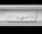 A delicate floral design featured in the center block of The Federal Marble Mantel