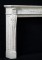 Auguste marble mantel corner view