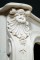 Beautiful shell design on corners.  Marble Mantel