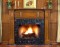 Recessed panel details mark the Orland fireplace mantel