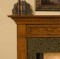 The legs of the Hanceville Fireplace Mantel are fluted
