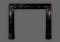 Amazing artwork crafted into the Bolection marble mantel.  Black Regal with white veining