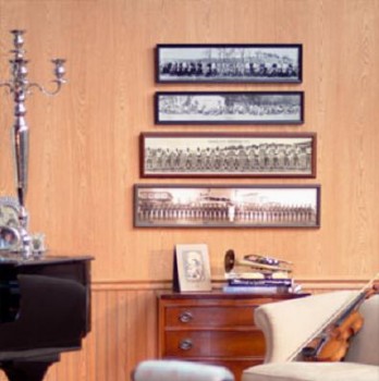Imperial Oak Library Paneling, above wainscoting panels