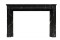 Marble Mantel in Regal Black with white veining
