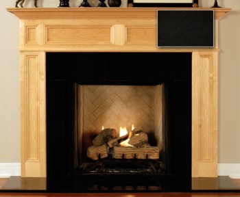 Absolute Black Granite surround facing.  A timeless stone.  Also known as Nero Zimbabwe.
