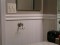V-grooved flat panel planking & large chair rail