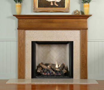 Representing the Killen Mantel Style. Mantel on sale is Black