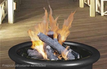 Gas Logset for your outdoor fire pit