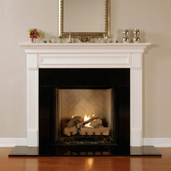 The Forestdale fireplace mantel has traditional lines.  For style representation only