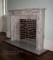 Installed picture of the Sophie marble mantel.