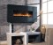The optional Natural Stone Facing Frames wrap around the side edges, covering the sides of the electric fireplace, as illustrated here with the absolute black granite facing frame, for a custom designer look