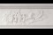 Detailed picture in the center of the marble mantel.